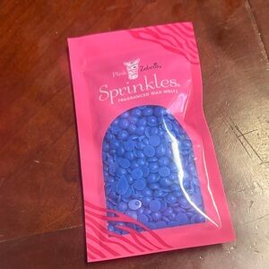 Pink Zebra Sprinkles Fragranced Wax Melts in Bold Blue